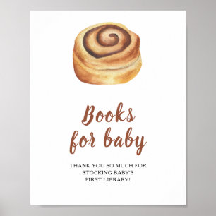 Póster Ducha de bebé de bollo - libros para poster de beb