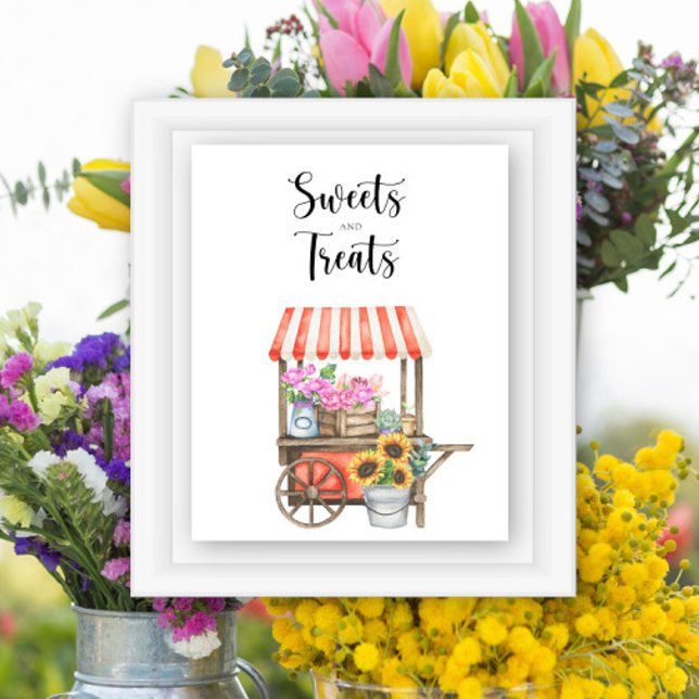 Póster ducha de bebé de flores de granjeros - dulces y go (Subido por el creador)