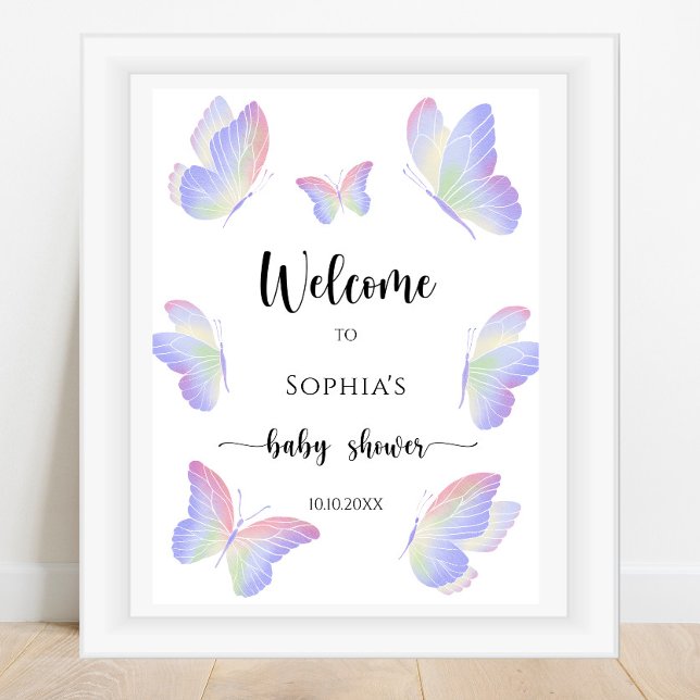 Póster Ducha de bebé de mariposa (Subido por el creador)