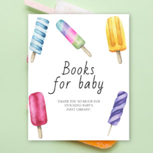 Póster ducha de bebé de paleta - cartel de libros para be