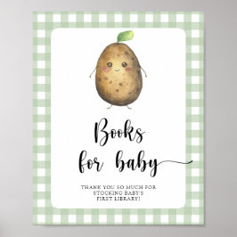 Póster Ducha de bebé de patata - libros para bebé