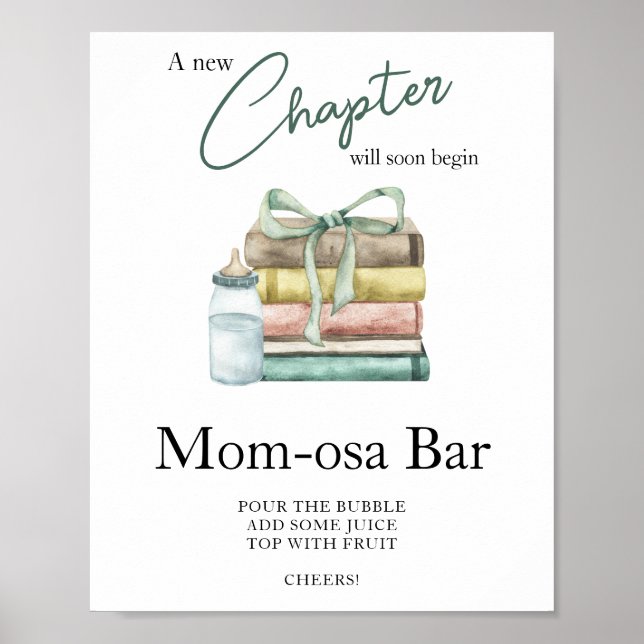 Póster Ducha de bebé del cuento de capítulo Momosa bar (Frente)