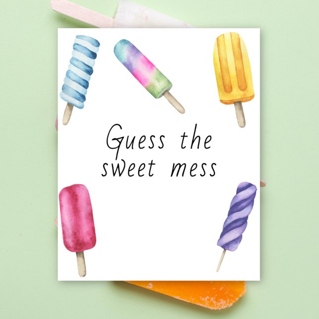 Póster Ducha de bebé Popsicle - adivina el dulce desorden (Subido por el creador)