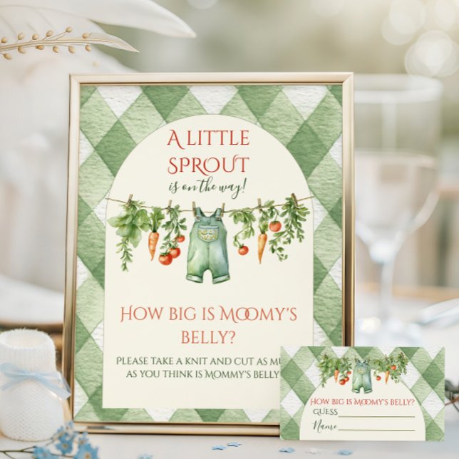 Póster Ducha de bebé Rustic Sprout Qué grande es el vient (Subido por el creador)