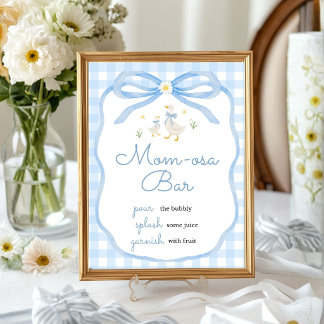 Póster Ducha de Bebé Silly Goose | Letrero de Mesa para B