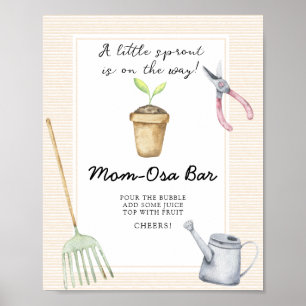 Póster Ducha de bebé Sprout - Barra de Momosa