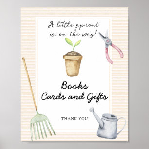 Póster Ducha de bebé Sprout - libros, tarjetas y regalos
