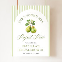 Ducha de Boda Perfecta Pareja Gingham Verde Modern