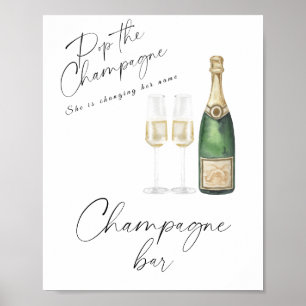 Póster Ducha de champán - Bar de champán