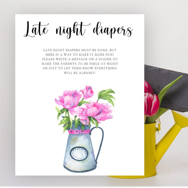 Póster Ducha de flores para bebé Juego de pañales a altas (Subido por el creador)