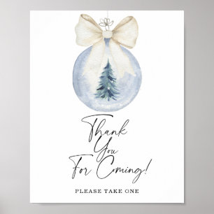 Póster Ducha de invierno Gracias por venir