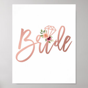 Póster Ducha De Matrimonio Para El Futuro Sra. Bride Ser