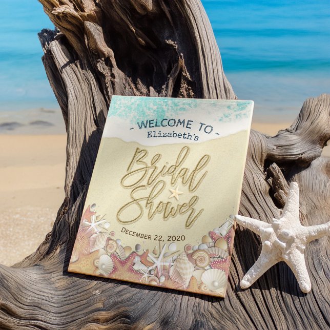 Póster Ducha de novia Bienvenidos Verano Sandy Beach Star (Subido por el creador)