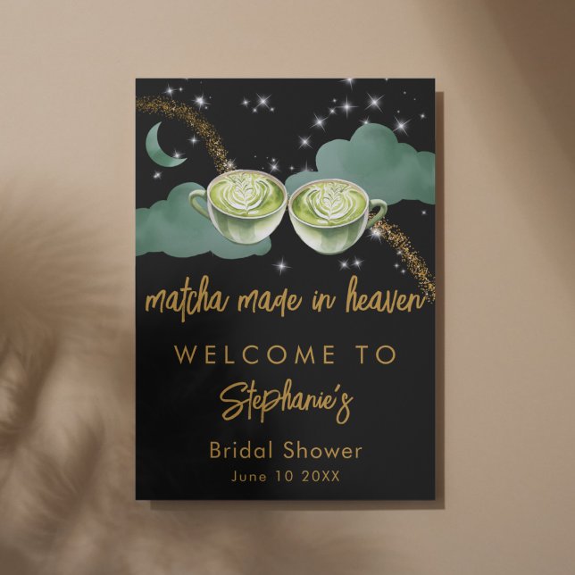 Póster Ducha de Novia Celestial Moon Matcha Hecha en el C (Subido por el creador)