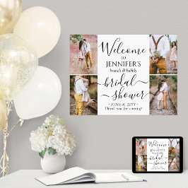 Póster Ducha de Novia de Cualquier Tema Bienvenida 4 Cola