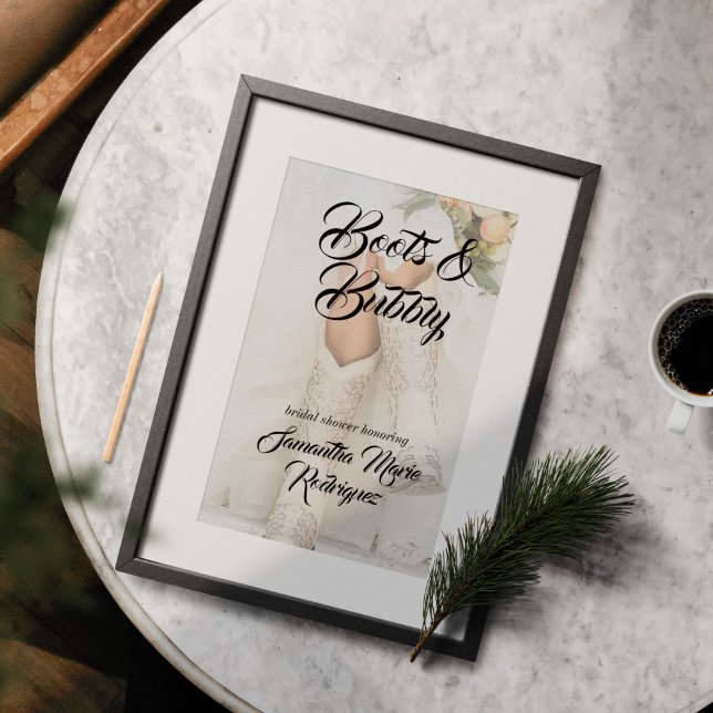 Póster Ducha de novia en Texas con botas de diamantes de  (Subido por el creador)