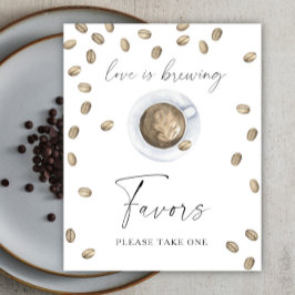 Póster Ducha de novia Favor de tomar uno