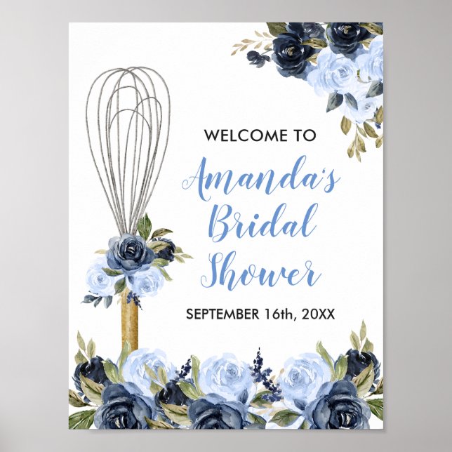 Póster Ducha de Novia Flores Navales Pronto Será Arrebata (Frente)