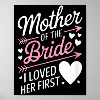 Póster Ducha de novia para mujeres madre de la novia amó