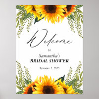 Ducha De Novias Bienvenidos Flores De Agua Rústica