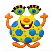 Ducha de Nursery para Bebe Niño Monstruo Amarillo 