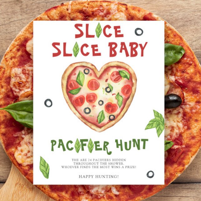 Póster Ducha de pizza para bebé - juego de búsqueda de ch (Subido por el creador)