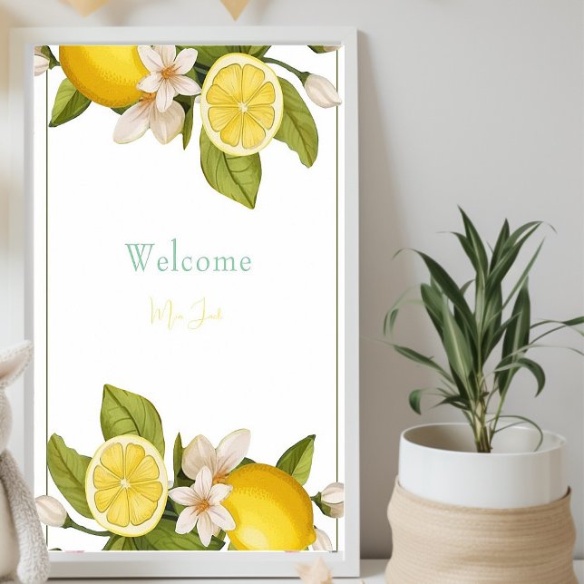 Póster Ducha elegante de limón Bebé (Subido por el creador)