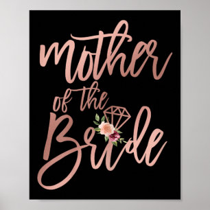 Póster Ducha Matrimonial Para Mamá De La Novia Madre Del