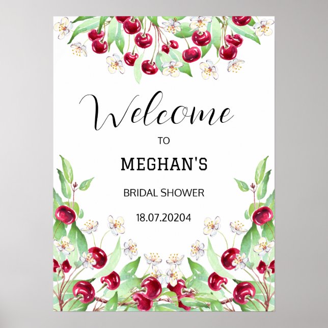 Póster Ducha Nupcial de Cherry Much (Frente)