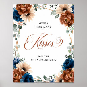 Póster Ducha nupcial de la Marina de Terracota Cuántos Be