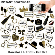 Ducha nupcial Patrona de Rótulo de la cabina de fo