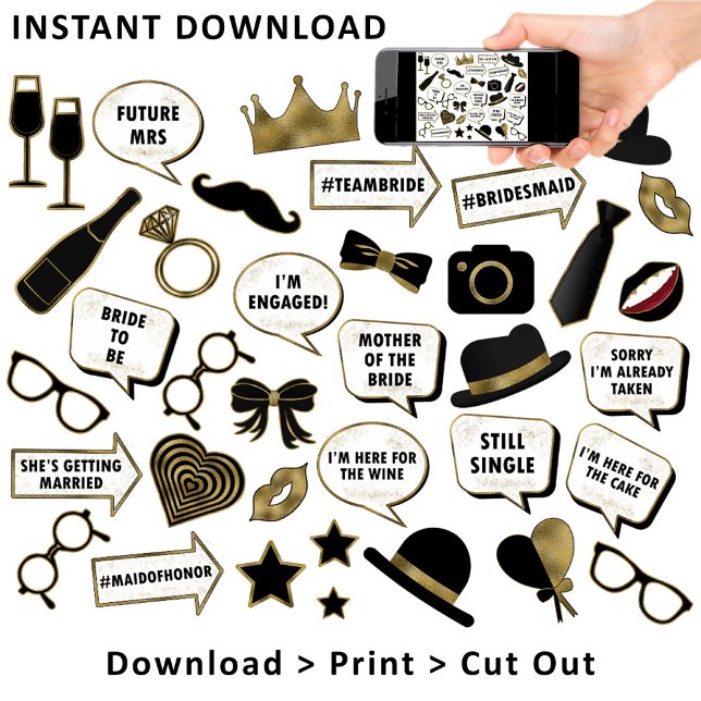 Póster Ducha nupcial Patrona de Rótulo de la cabina de fo (This is intended for Digital Instant Download / Printable Purchase. Click the "Choose Your Format".)