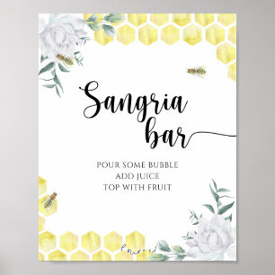 Póster Ducha nupcial - Sangria bar poster