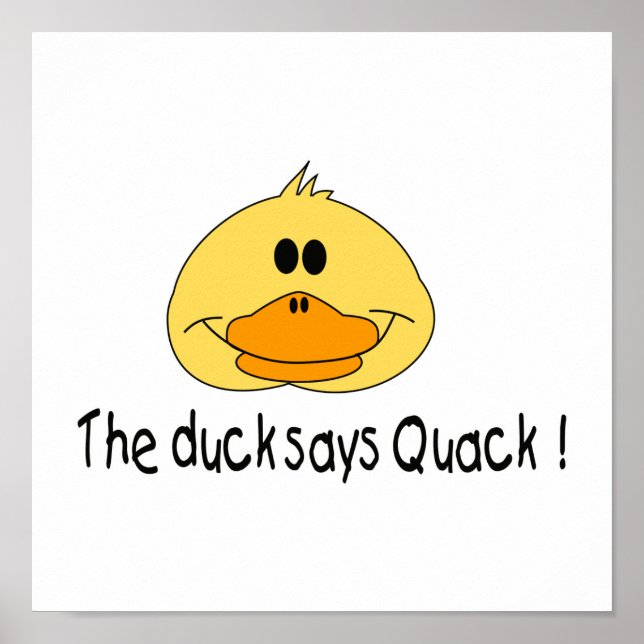 Póster Duck dice Quack (Frente)