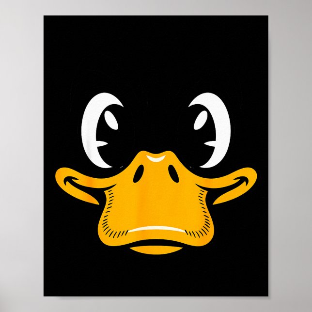 Póster Duck Shirt Adult Kids Men Women Yellow Duck Face C (Frente)