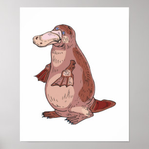 Póster duckbill platypus