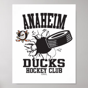 Póster Ducks de Anaheim Disco de Hockey Explosionado Nara