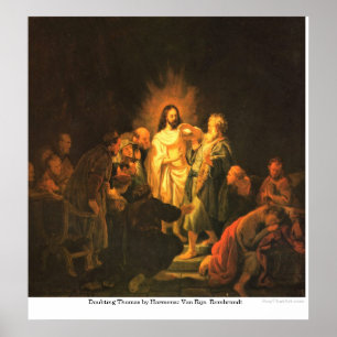 Póster Dudar a Thomas de Harmensz Van Rijn Rembrandt