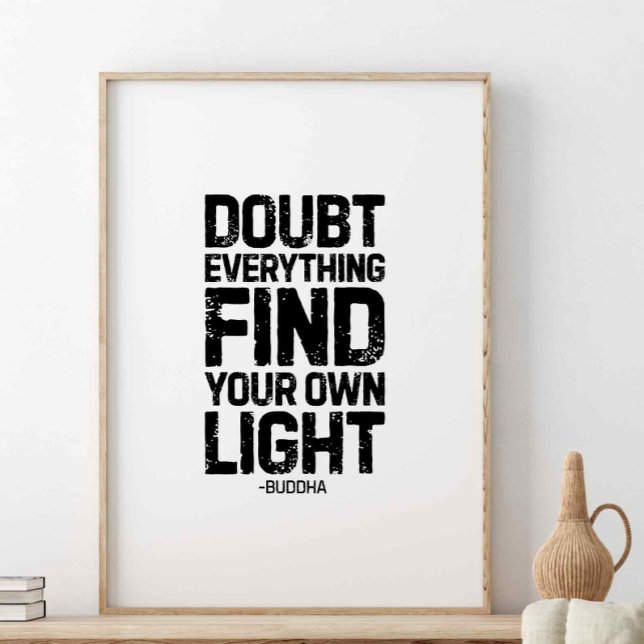 Póster Dudas de todo, encuentra tu propia luz, Buda (Subido por el creador)
