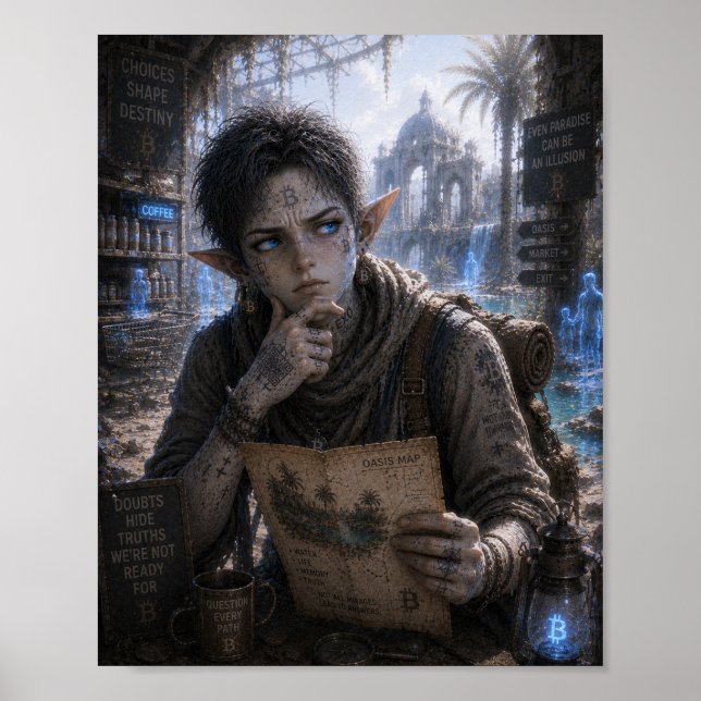Póster Dudas / Viajero / Oasis (Frente)