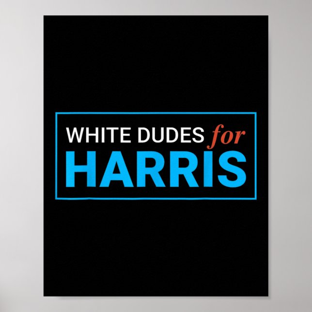 Póster Dudes Para Harris Harris Waltz 2024 (Frente)