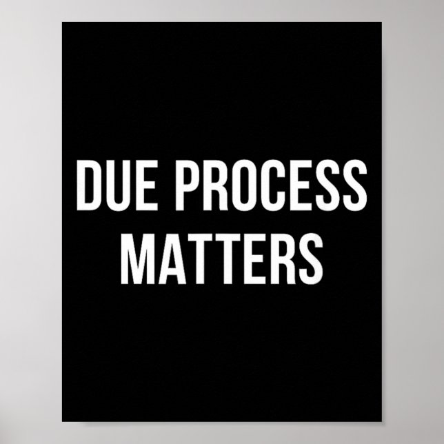 Póster Due Process Matters - (Frente)