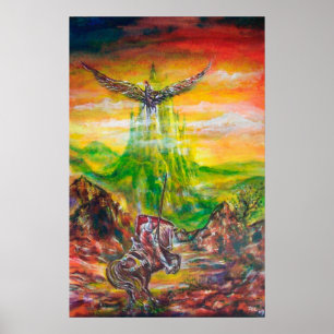 PÓSTER DUEL MÁGICO ENTRE BRADAMANT Y NEGROMANCER
