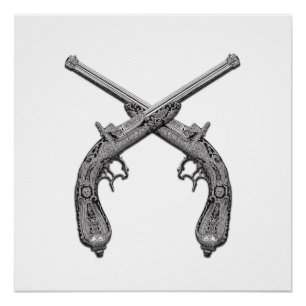 Póster Duele armas antiguas