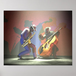 Póster duelo de jazz