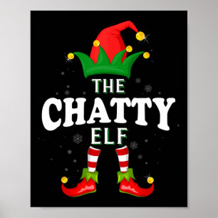 Póster Duende Charlatán De Navidad Familia Conjunto Pijam