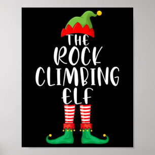 Póster Duende de escalada en roca Grupo familiar coincide