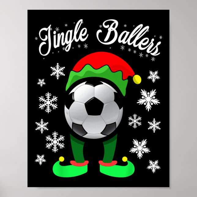 Póster Duende de fútbol de Navidad de Jingle Byllers (Frente)
