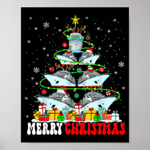 Póster Duende Reno Navideño Santa Cruceros Xm