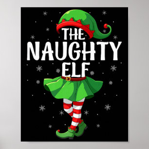 Póster Duende Travieso Navidad Chicas Mujeres Equipo de D